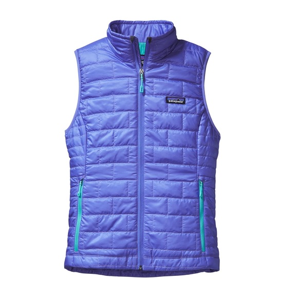 Patagonia Jackets & Blazers - Patagonia Women’s Nano Puff Vest Violet Blue Turquoise Quilted Insulated Size S